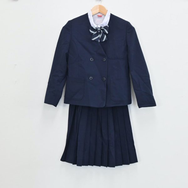 As your source for pro sports 【中古】富山県 岩瀬中学校 女子制服 5点（ブレザー・シャツ・ベスト・スカート）sf004230  For Sale